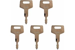 5PCS Takeuchi Excavator H806 Keys, Ignition Switch Metal Keys Compatible with Takeuchi Excavators Gehl CTL Track Loaders New 