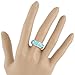 925 Sterling Silver Ring with Genuine Turquoise Sizes 6 to 13