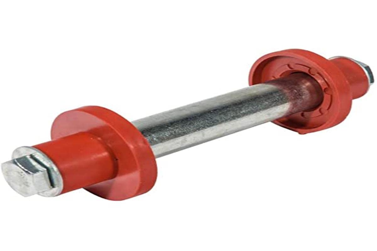 WerkaPro 10915 Wheel Axle Set with Nuts/Hip Flask Diameter 20mm Ideal for Fixing Wheelbarrow Wheels