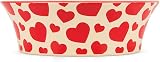 Petface Red Hearts Flared Ceramic Bowl Cats Food or Water 15.4 cm view 3