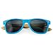 Oct17 Wood Bamboo Wooden Vintage Sunglasses Eyewear for Mens Womens (Blue, Black )