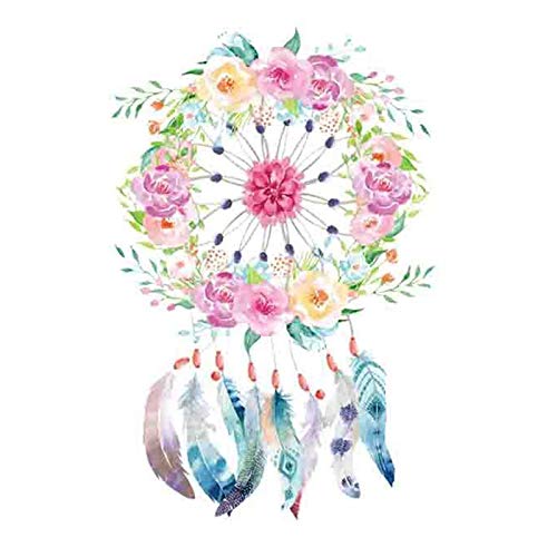 piokikio Flowers Tassel Pattern Pyrograph DIY T-Shirt Craft Stick Patch Decorative