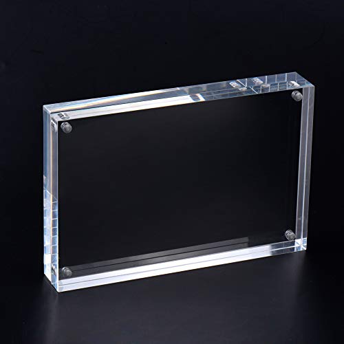 Syntrific 5 Pack 5x7 Acrylic Photo Frame Premium Acrylic Photo Frame Magnetic Picture Frames Clear
