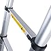 WolfWise EN131 10.5ft Telescoping Ladder Aluminum Telescopic Extension Tall Multi Purpose