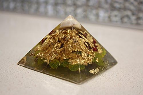 2.7" or 6.7 cm Orgone Pyramid - Orgonite Pyramid EMF Protection, Healing Energy