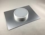 Decorative Rectangle E - Nest Thermostat Wall Plate - SILVER