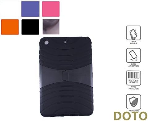 iPad case,Apple iPad2/3/4 Case,[HEAVY DUTY] Shock-Absorption Rainproof Dust-proof Kid Proof Ruge Silicone+Plastic Extreme Duty Dual Protective Back Cover with Kickstand Apple iPad 2 3 4 (Black)