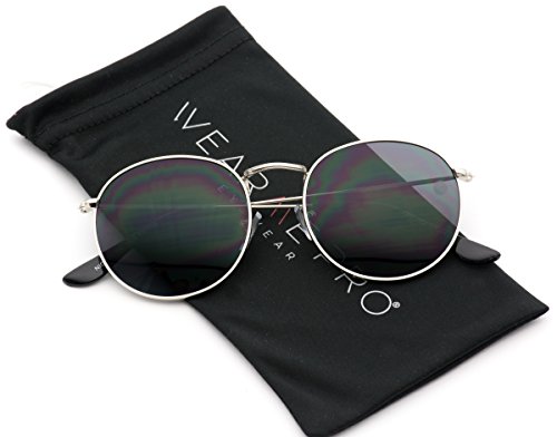 Wearme pro - reflective lens round trendy sunglasses (s…
