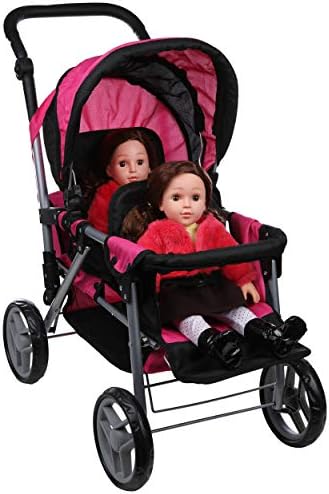 Mommy \u0026 Me Twin Doll Stroller Foldable 