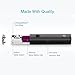 [Half Price Deal] Mini 3400mAh Portable Charger, iXCC (3rd Generation) Lipstick-Sized Power Bank Aluminum External Battery with MFi Certified Lightning Cable - Black
