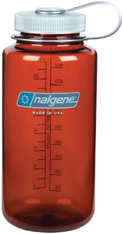 NALGENE 32 OZ TRITAN WIDE-MOUTH BEVERAGE BOTTLE - Rustic Orange w/Platinum Cap