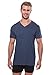 Men's V-Neck Undershirts in Bamboo Viscose - 2 Pack Shirt for Him by Texere (Air Force Blue, Medium) Christmas Gift for Husband Dad Son MB6302-AFB-M