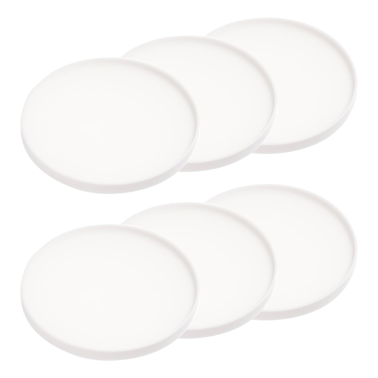 Photo 1 of Yamazaki Home Coasters (Set of 6), Silicone, Round, Dishwasher Safe, No Assembly Req.