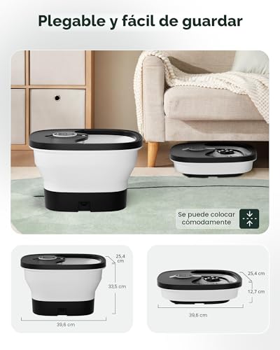 Snailax Folding Foot Bath with Massage and Heating