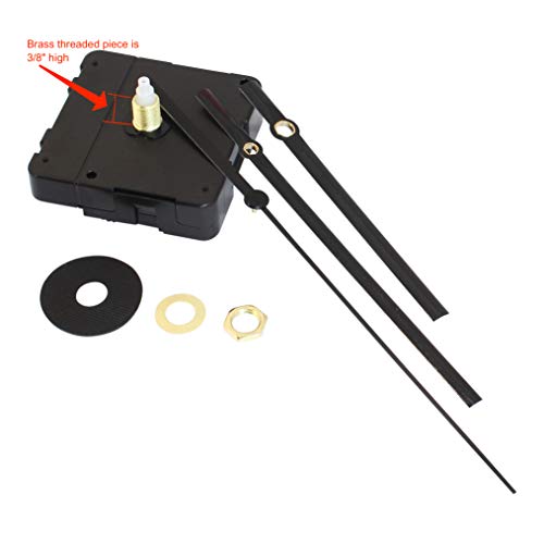 Bjerg Instruments 5 Pack Bulk Clock Parts with Replacement Movement Mechanism and Hands for 9 or
