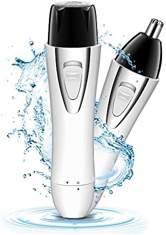 Facial Hair Removal for Women, SUVOM Waterproof Women Shaver Painless Ladies Rechargeable Trimmer for Face Chin Cheeks Fine Hairs(White)