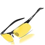 HD Night Vision Driving Polarized Glasses Anti-Glare Yellow Lens Mens forOutdoor