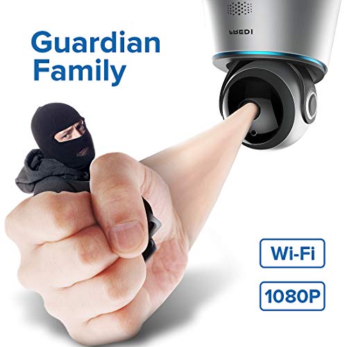 FREDI 1080p Wireless Camera HD WiFi IP Camera for Baby/Elder/Pet/Nanny Monitor, Pan/Tilt, Two-Way Audio & Night Vision(Update Version)