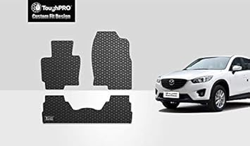 Toughpro Floor Mats Set Front Row 2nd Row Compatible With Mazda Cx 5 All Weather Heavy Duty Made In Usa Black Rubber 2013 2014 2015