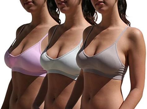 Blue 55 Women's Sexy Everyday Basic Deep V-Neck Padded Bralette