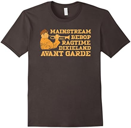 Mens Mainstream Bebop Dixieland Avant Garde T-shirt Medium Asphalt