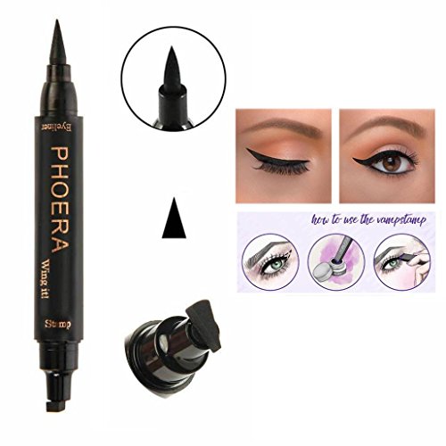 Sunsee Vamp Stamp Cat Eye Wing Eyeliner Stamp Tool 1 Second Makeup Kit (B)