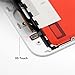 Replacement Screen iPhone 7 Plus Screen Replacement for LCD Display 3D Touch Screen Digitizer Frame Assembly Full Set with Free Tools 5.5 inch(White)