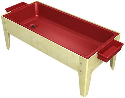 ChildBrite 18" Toddler Sand and Water Activity Center Full Red Liner with Sandal Frame