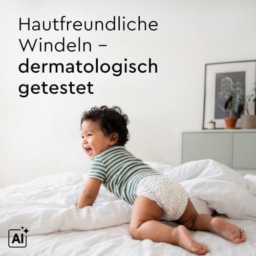 hautfreundliche Windeln, Monatsbox, Größe 3 (6+ kg), 174 Stück
