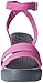 crocs Women's Leigh Wedge, Wild Orchid/Charcoal, 8 B(M) US
