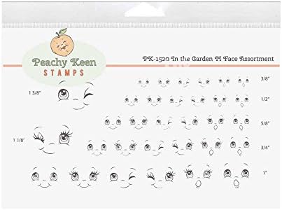 Peachy Keen Stamps Clear Face Assortment 32/Pkg-In The Garden Ii