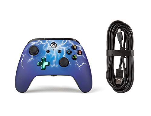 PowerA Enhanced Wired Controller for Xbox One - Spider Lightning