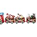 FEITONG 4 Pieces/set Wood Christmas Xmas Train Decoration Decor Gift