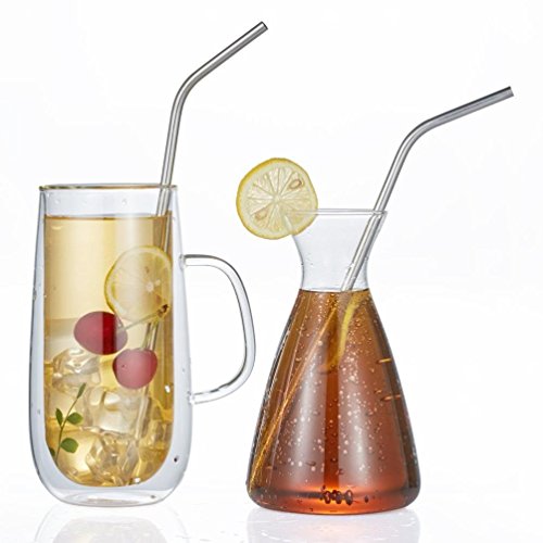 5 Stainless+Steel+Drinking+Straws+Cleaning