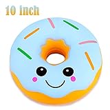 Bagvhandbagro Jumbo Donut Squishy, 10 Inch Giant Cute Simulation Donut Squishies Cream Scented Slow Rising Squeeze Toy Stress Relief Toys for Kids Collection Gift, Large Decorative Props