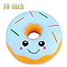 Bagvhandbagro Jumbo Donut Squishy, 10 Inch Giant Cute Simulation Donut Squishies Cream Scented Slow Rising Squeeze Toy Stress Relief Toys for Kids Collection Gift, Large Decorative Props