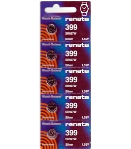 Batteria Renata 399 Batterie Per Orologio Renata 399 (SR927W), Ossido D' Argento, Confezioni Da 1, 2, 3, 5, 10, 25, 50, 100 Pezzi, Svizzera Ninetales 199 - Foto 3