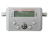 LotFancy International Digital LED Satellite Finder Meter For Dish Network Directv FTA with Built-In Compass and Buzzer Audio Tone