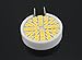 Bonlux 3 Watt G8 LED Light Bulb - Ceramic G8 Bi-pin JCD Type LED 25W Halogen Replacement Bulb 120V Warm White for Under-cabinet Accent Puck Light Desk Lamp Lighting (Pack-4)
