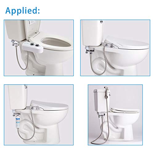 Hibbent No Leaking Design Metal Bidet Tadapter with Shutoff Valve