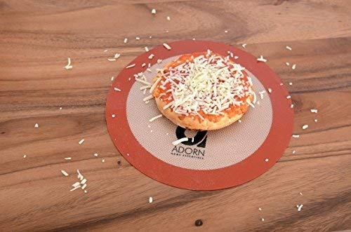 Adorn Home Essentials| Professional Non-stick Silicone Baking Mats| 2- Pack, Round 12" Liner Baking Sheets