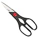 Kaylons Kitchen Shears Deluxe Scissors Poultry Crab Legs Chicken Bones with Nut Cracker Bottle Opener Black