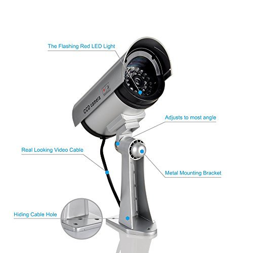 3 Security+Surveillance+Realistic+Flashing+Warning