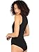 Verdusa Women's Plunge Y-Strap V Neck Sleeveless Bodysuit Black S