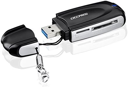4.99 TODAY! Saicoo USB 3.0 4 Slots 11 in 1 Digital Memory Card Reader, a protective cap design, SD/Micro SD