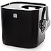 Modkat Top-Entry Litter Box - Reduces Litter Tracking, Swivel Lid for Easy Cleaning, Leak-Proof, Dog Proof - Includes Scoop & Reusable Liner Black