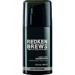 Redken Brews Molding Paste For Men, High Hold, Natural Finish, For all Hair Types, 5 Fl. Oz.