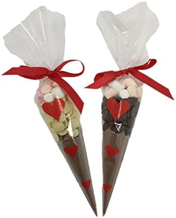 Luxury Belgian Hot Chocolate Valentine's Day Cones