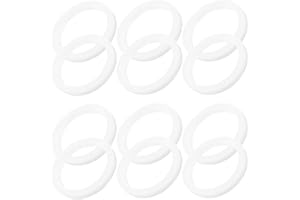 WATIIFUFU 40pcs Silicone Gaskets for Glass Jars Wide Mouth Jar Sealing Rings Anti-leak Silicone Seal for Mason