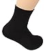 MSG Men’s 5 Pack Pure Color Comfort Thick Bamboo Fiber Crew Socks #ZR2 (Mixed01)